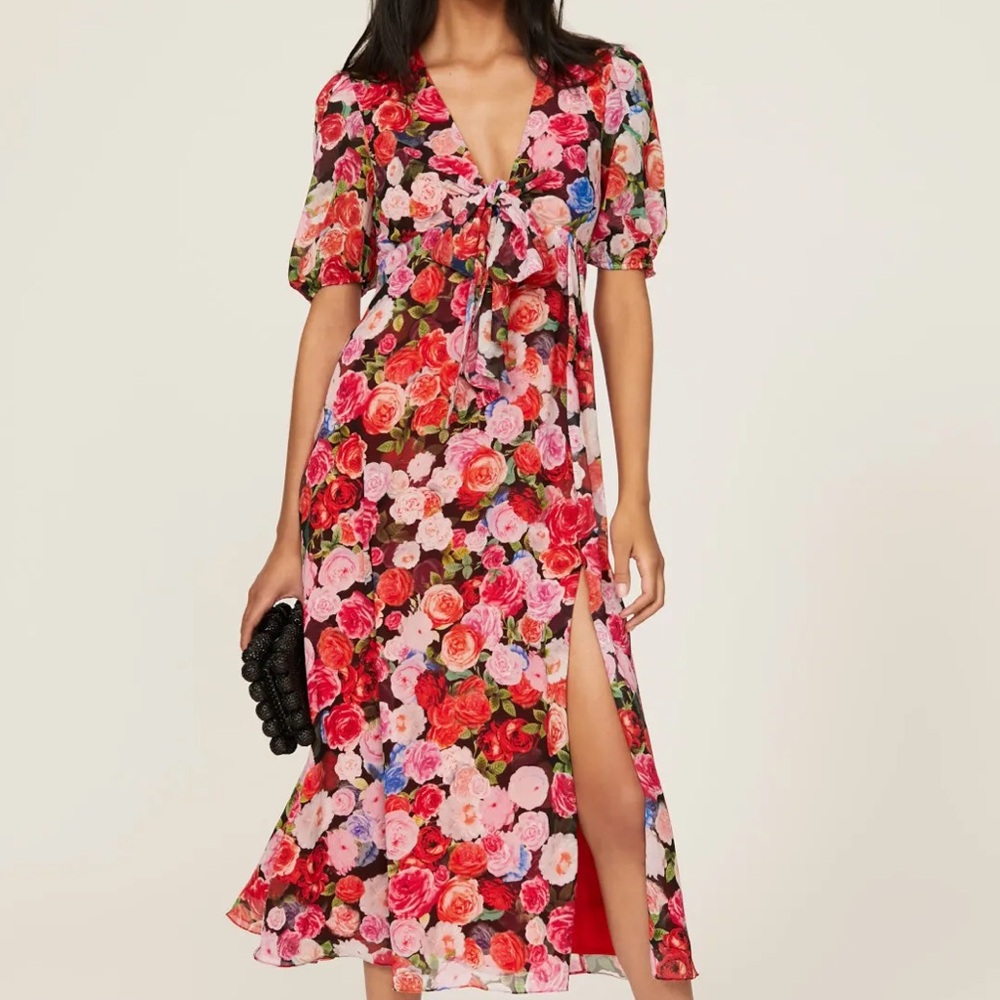 Ieena For Mac Duggal Floral Print Women's Dress Size 4